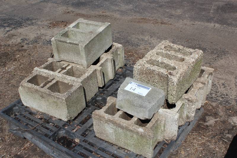 Lot of (10) Cinder Blocks