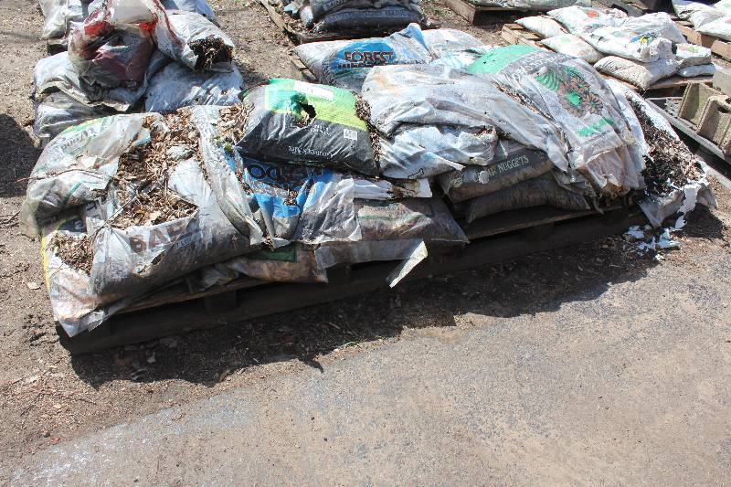 Lot of (14) Bags Gardening Supplies Including Bark, Soil, Mulch