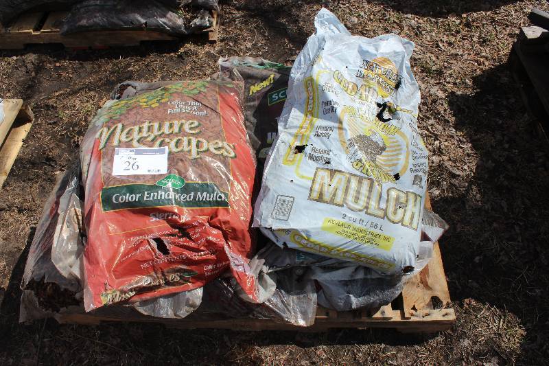 Lot of (7) Bags Various Mulch