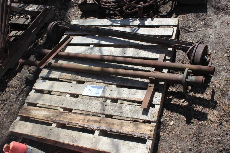 Pallet Lot of Axles