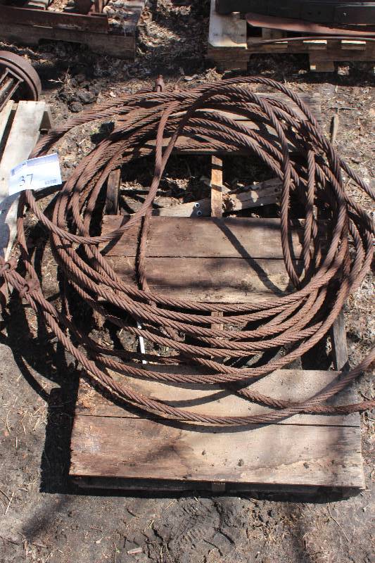 Pallet Lot of Steel Braided Cable