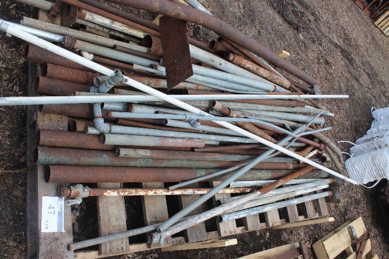 Pallet Lot of Miscellaneous Metal Pipe