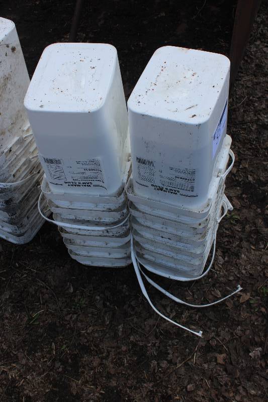 Lot of (12) Plastic Buckets