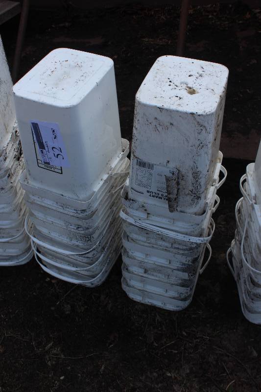Lot of (12) Plastic Buckets