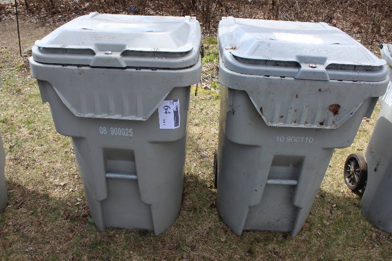 Lot of (2)95 Gallon RecyclingWaste Bins
