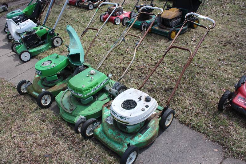 Lot of (3) Lawn Boy Lawn Mowers with Aluminum decks.