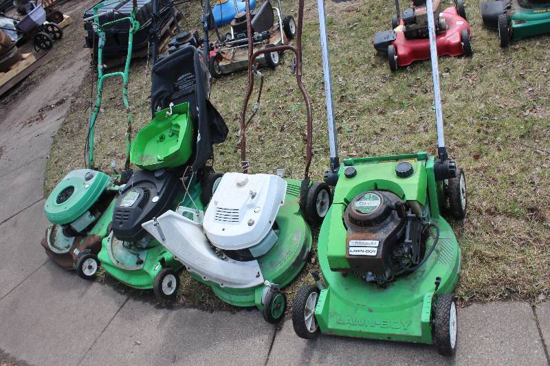 Lot of (4) Lawn Boy Lawn Mowers with Aluminum decks.