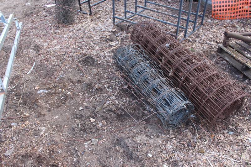 Lot of (3) Rolls of Wire Fencing