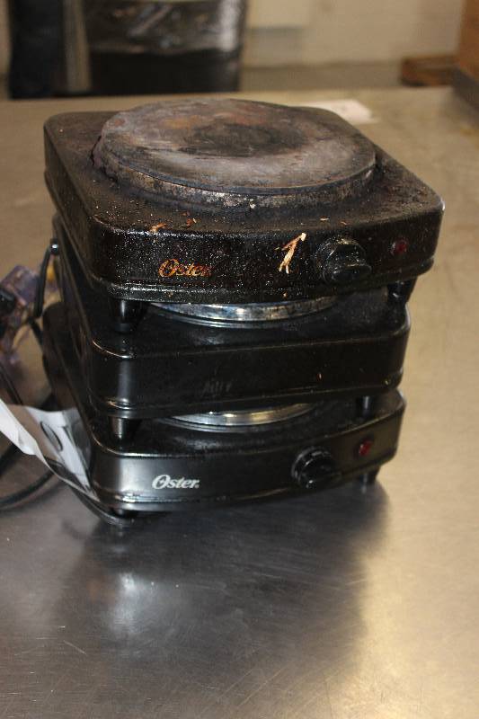 lot 10 image: Lot of (3) Oster Table Stove