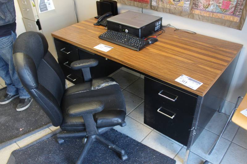 lot 30 image: Desk And Chair