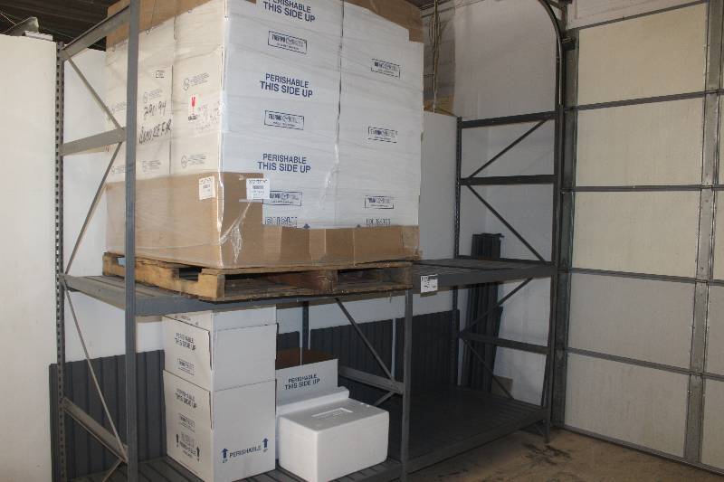 lot 43 image: 2-Shelf Metal Storage Rack