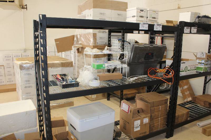 lot 58 image: 3-Shelf Metal Storage Rack