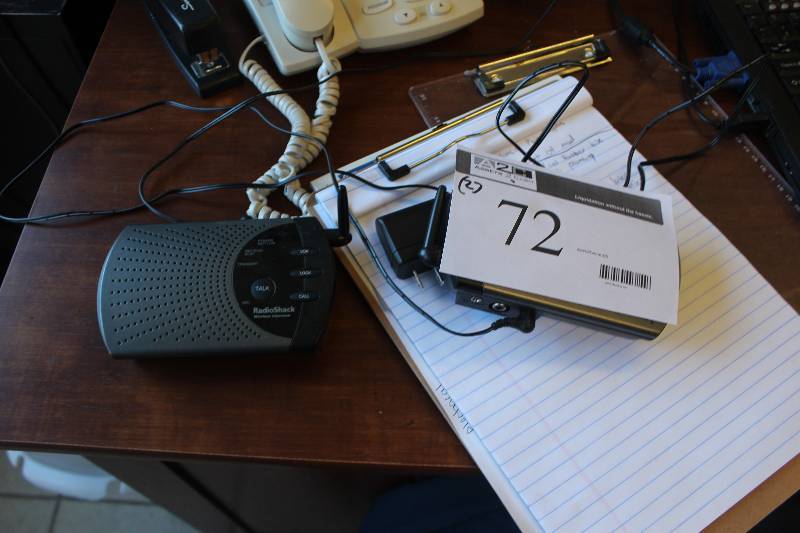 lot 72 image: Lot of (2) Radio Shack Wireless Intercom
