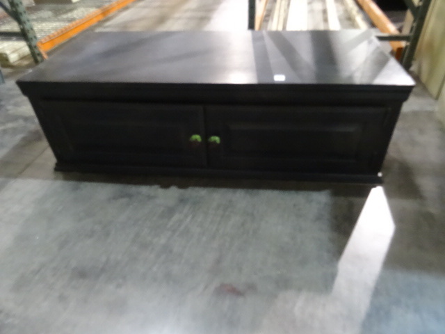 lot 29 image: Wood tv stand