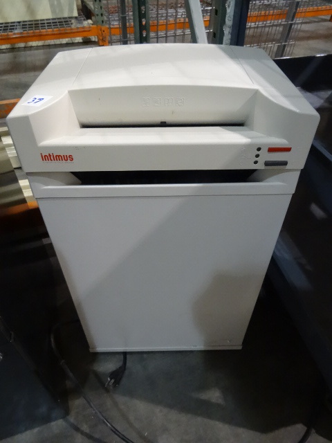 lot 37 image: Intimus document shredder