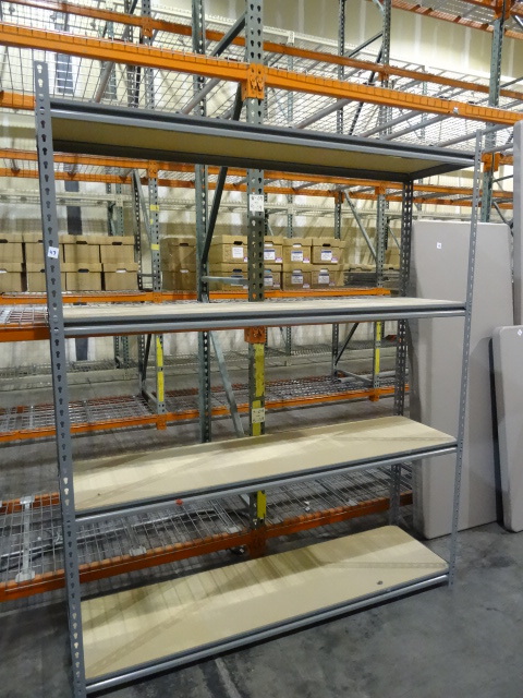 lot 47 image: Slide n lock shelving unit.