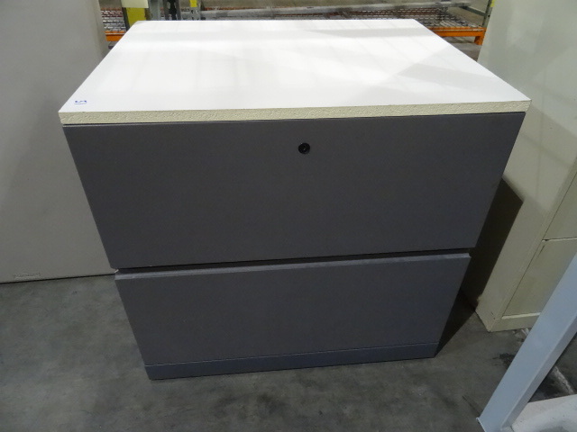 lot 51 image: 30 laminate 2 drawer lateral file
