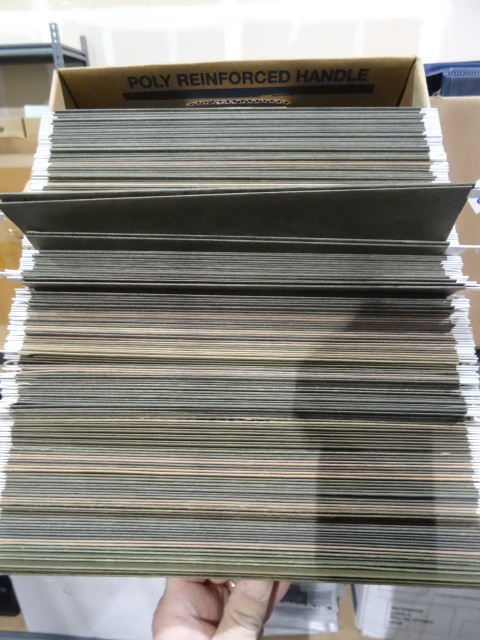 lot 59 image: 15 hanging file holders.