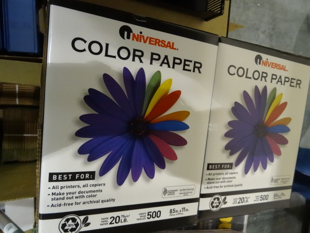 lot 64 image: 8 12 x 11 universal color paper