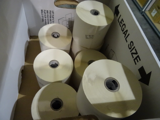 lot 67 image: 4 x 4 Zebra labels. 800274-405. 8 rolls.