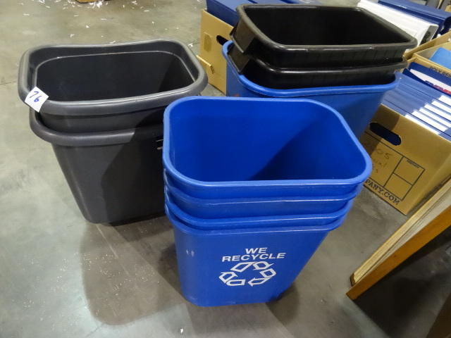 lot 76 image: 9 office garbage cans