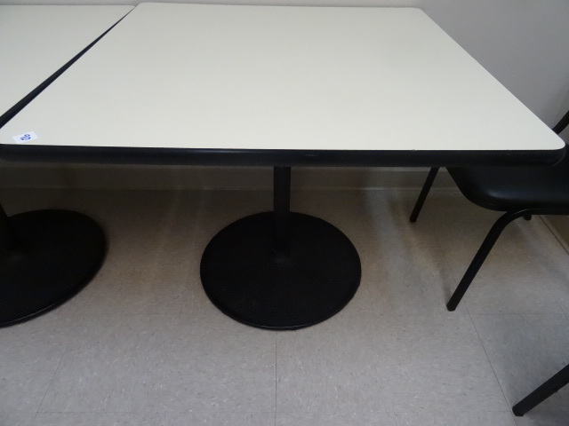 lot 90 image: 36 x 36 x 30 Metal base table