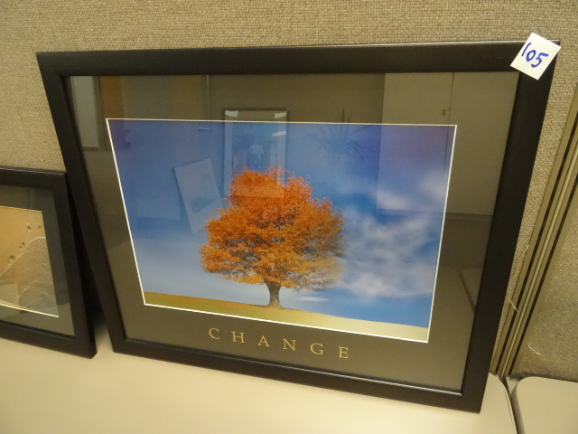 lot 105 image: Change motivational print.