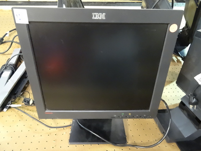 lot 14 image: IBM LCD Monitor 17
