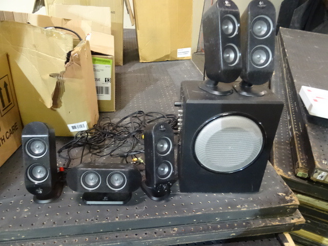 lot 29 image: Logitech 5.1 Speaker System 5 Speakers