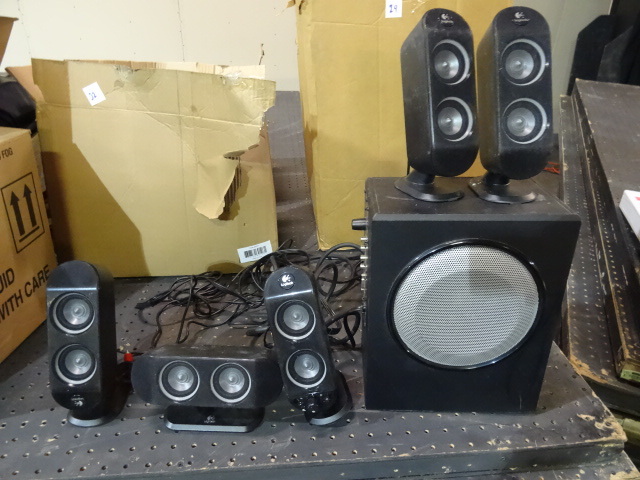 lot 30 image: Logitech 5.1 Speaker System 5 Speakers