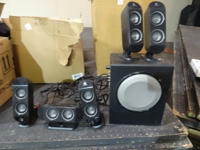 lot 31 image: Logitech 5.1 Speaker System 5 Speakers