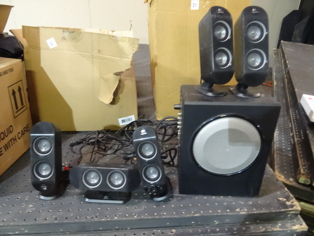 lot 32 image: Logitech 5.1 Speaker System 5 Speakers