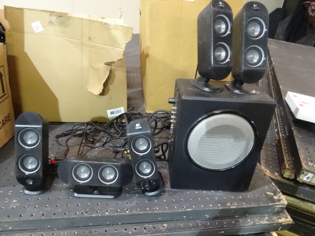 lot 33 image: Logitech 5.1 Speaker System 5 Speakers