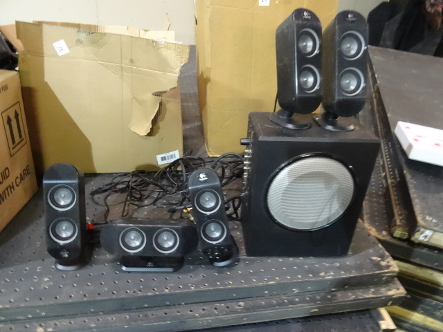lot 34 image: Logitech 5.1 Speaker System 5 Speakers