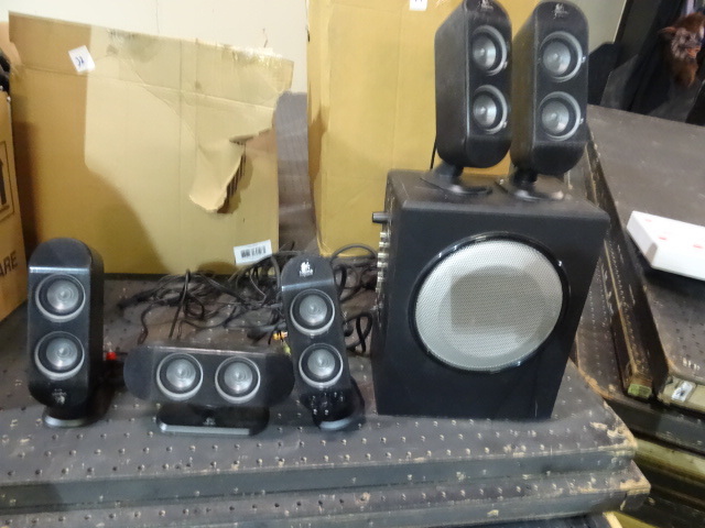 lot 35 image: Logitech 5.1 Speaker System 5 Speakers