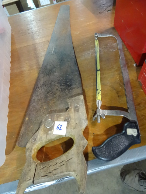 lot 62 image: 2 Hand Saws