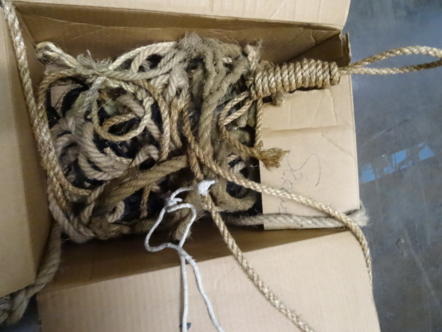lot 80 image: Box of Misc Rope