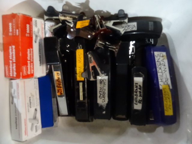 lot 101 image: Staplers and Staples