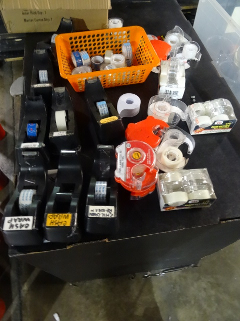 lot 104 image: Misc Tape and Tape Dispensers