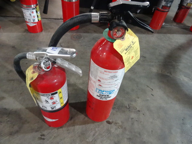 lot 121 image: 2 Fire Extinguishers Empty