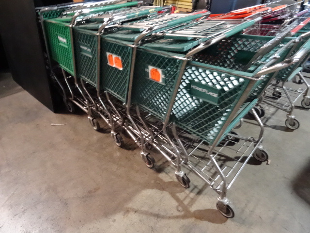 lot 142 image: 6 Nesting Shopping Carts