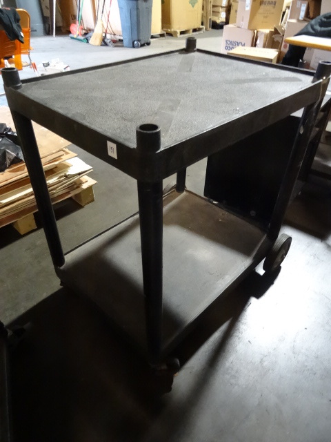 lot 151 image: Plastic 2 Tier Cart 24 X 32 X 36
