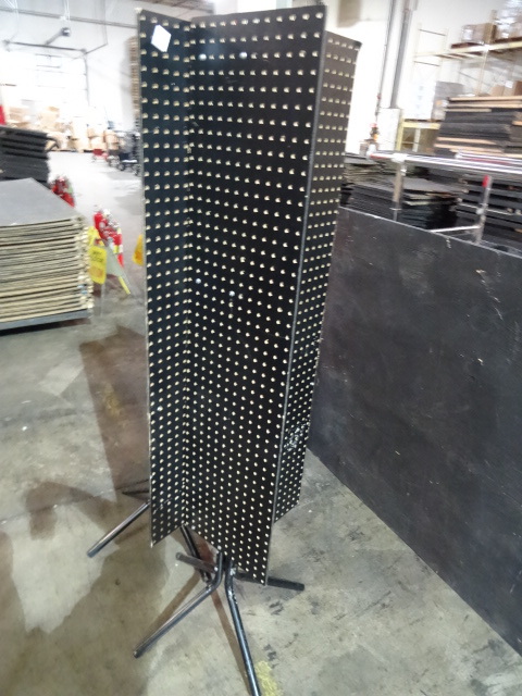 lot 172 image: Rotating Peg Board Retail Display