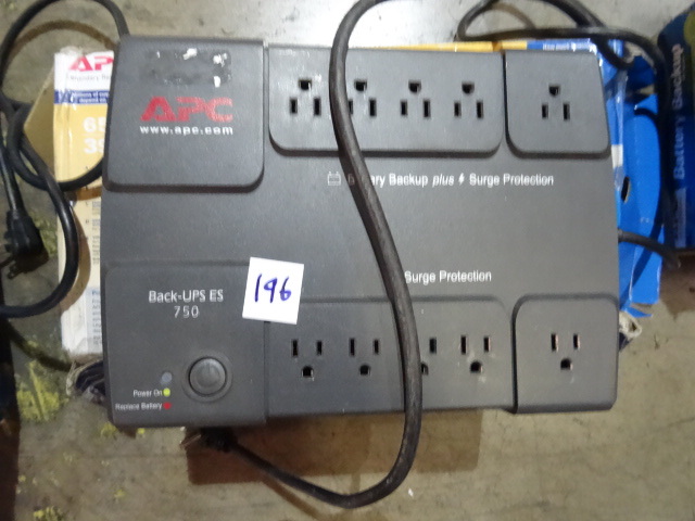 lot 196 image: APC Back UPS ES750 Works