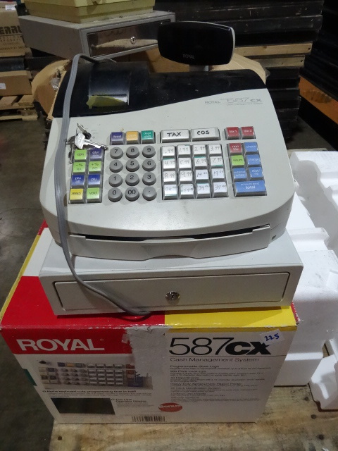 lot 225 image: Royal 587CX Cash Register with Keys