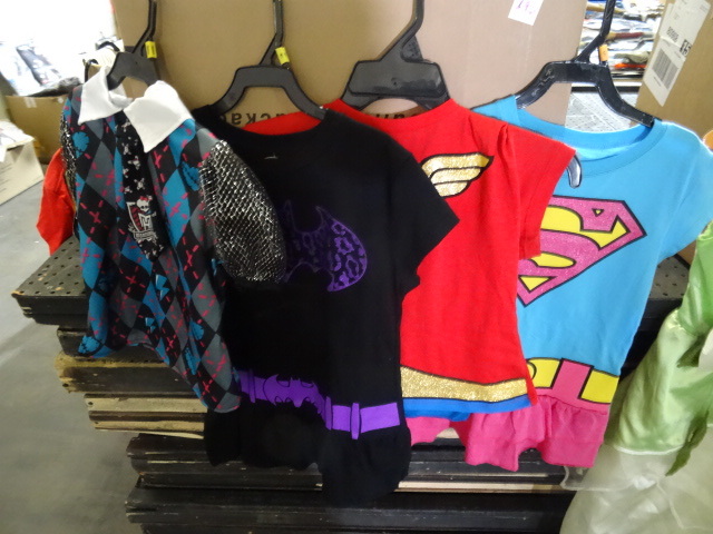 lot 298 image: Girls Super Hero Tops and Monster