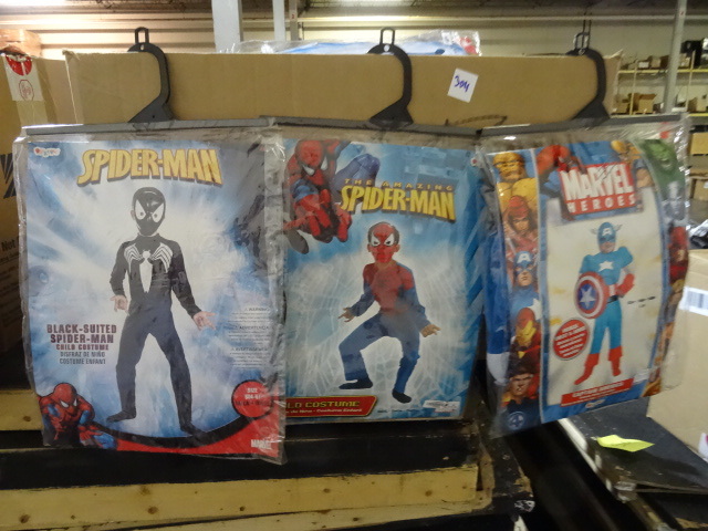 lot 304 image: Boys Costumes Spiderman