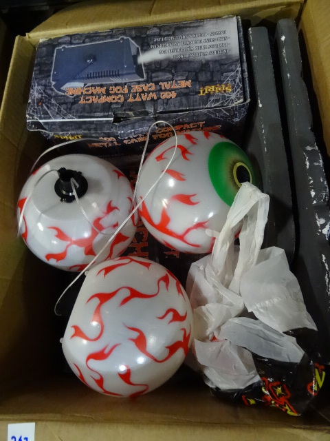 lot 363 image: Fog Machine 2, Eye Balls, Tombstones
