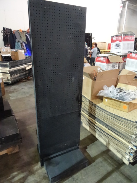 lot 418 image: 2 x 8 double sided peg board stanchions