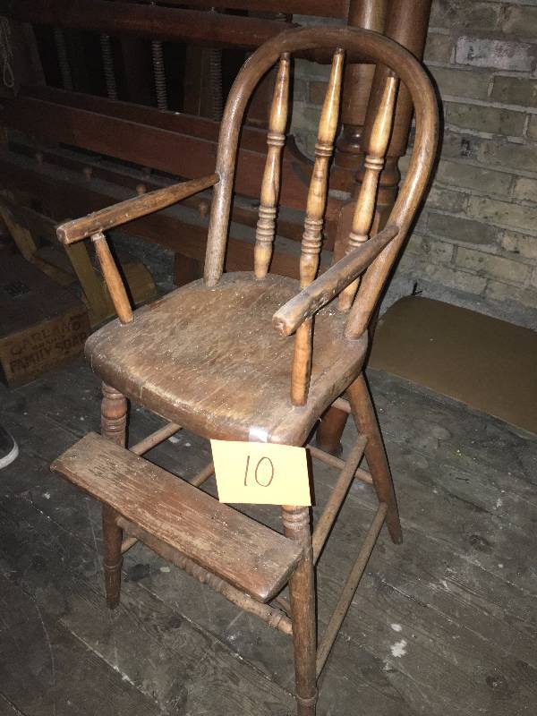 Vintage Wooden High Chair